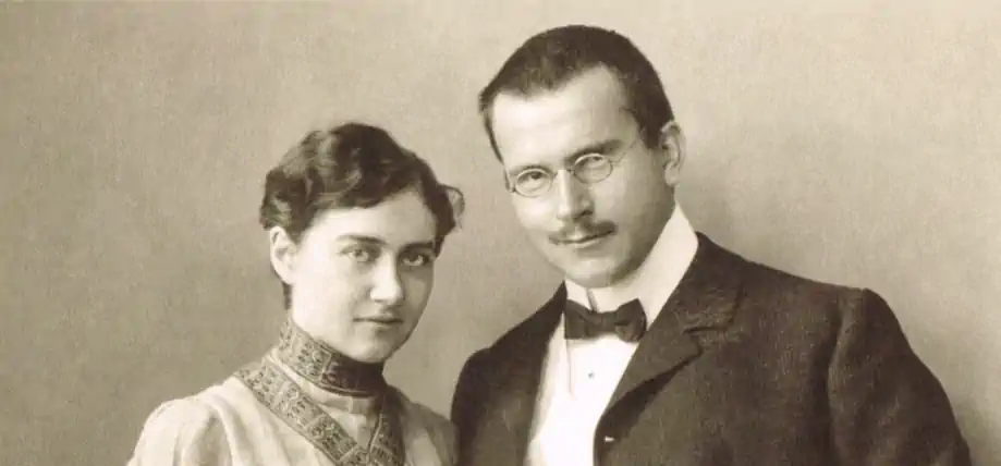 Carl Jung with his wife, Emma